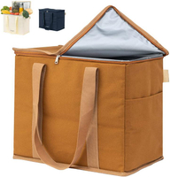 Large Capacity Cotton Canvas Insulated Cooler Bag Wholesale Leakproof Thermal Cooler Lunch Bag