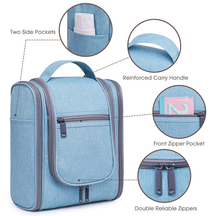 Large Capacity Hanging Multi Pockets Toiletry Bag Outdoor Traveling Make Up Cosmetic Organizer Bag