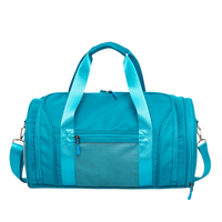 Custom Sports Gym Duffle Bag for Men Women Water Resistant Nylon Weekender Bag with Shoe Compartment And Wet Pocket
