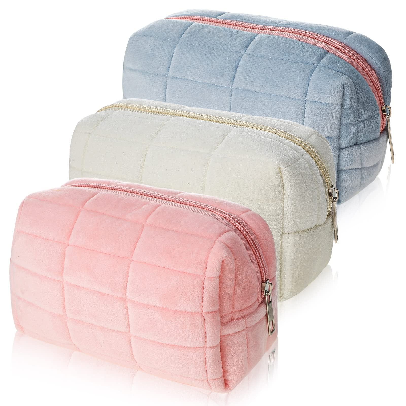 Colorful Softy Girls Cosmetic Packing Storage Bag Eco-friendly Designer Women Make up Bags