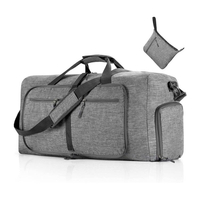 Travel Luggage Bags On Sale Foldable Weekender Bag with Shoes Compartment for Men Women Water-proof & Tear Resistant