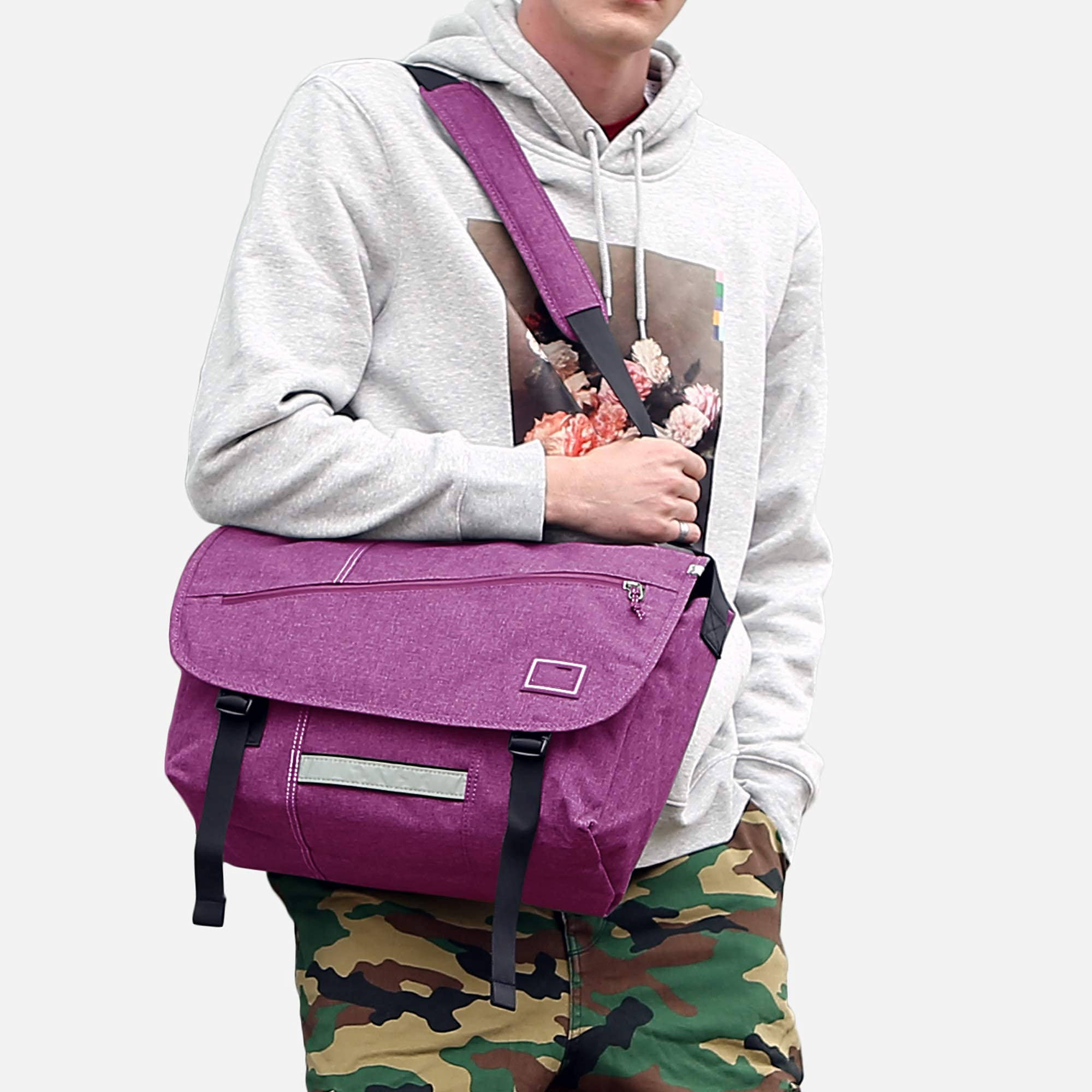 Custom Messenger Bag Women Men Satchel Bags Briefcase Crossbody Shoulder Bag 14 15.6 Inch Laptop School Work Travel