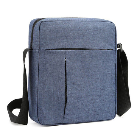 Plain Crossbody Bag for Men Anti Theft Small Square Shoulder Bag with Adjustable Strap