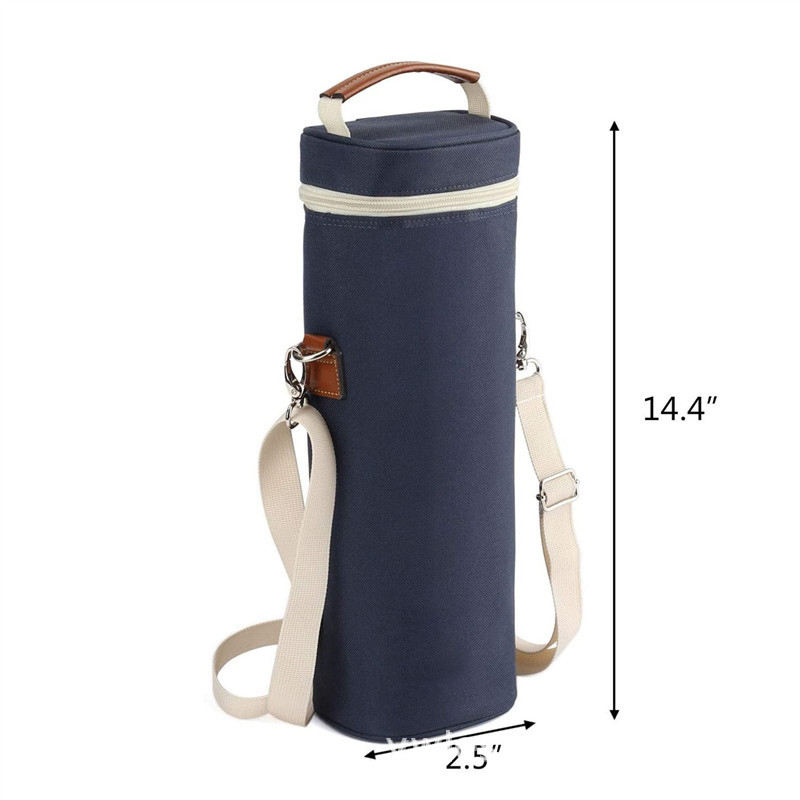 Customizable logo wholesale water resistance portable hand held sling insulated wine bottle beer tote bag with cooler bags