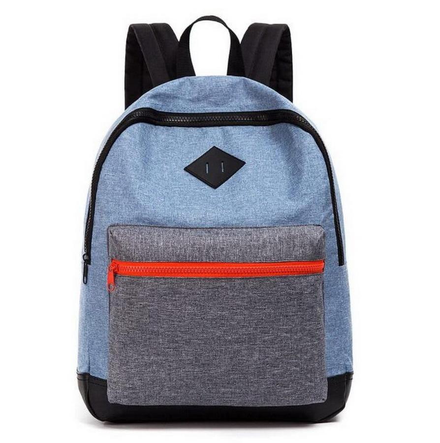 Classical Custom Logo Promotional Outdoor College Teenage Canvas Backpack Bag Durable Canvas Primary School Bags Backpack