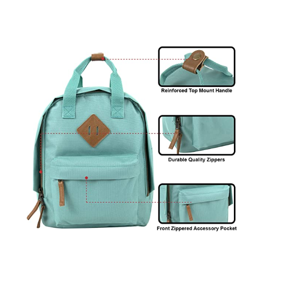 Mini Rucksack Small Recycled Cotton Canvas Custom Logo Fashion Cute Kids Women School Travel Backpack