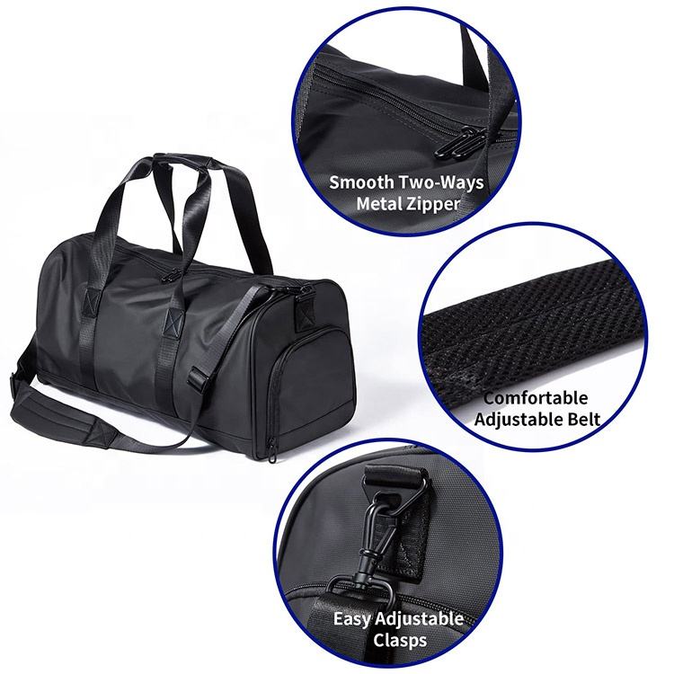 multifunctional 32L sport training gym duffle tote bag for man wet and dry separation adjustable belt sport bag custom