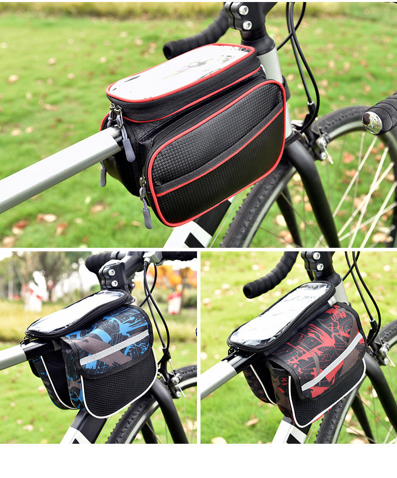 WHEEL UP Custom Outdoor Waterproof Cycling Bicycle Front Frame Bike Handlebar Bag