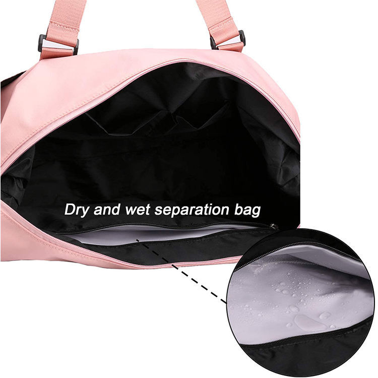 Weekender Girls Duffel Bags Tote Custom Sublimation Logo Travel Pink Duffle Bag for Women
