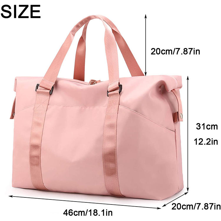 Fashion Travel Duffel Tote Bags Spend The Night Customized Water Proof Womens Duffle Bag Weekend