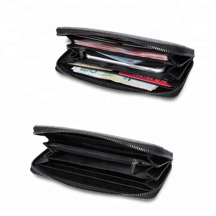 Business trip polyester waterproof long multifunction card traveling wallet