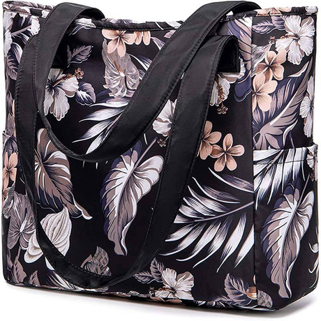 fashion women custom sublimation print logo tote bag handbag large travel shoulder bag with laptop compartment