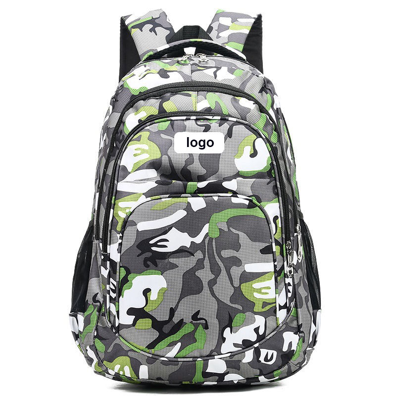 wholesale camoflage student backpack bag for school water resistant travel backpack for laptop and notebook waterproof bookbags