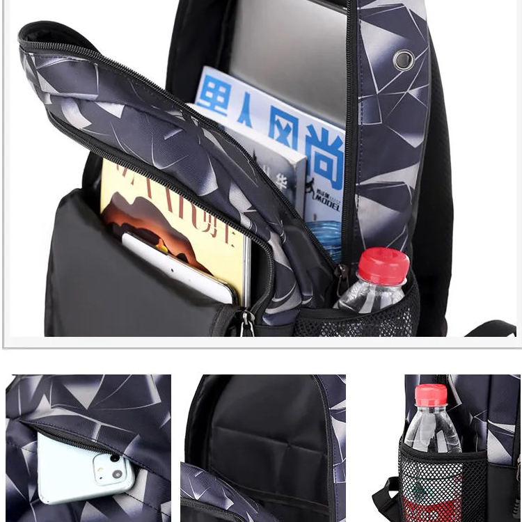 wholesale anti theft travel backpack bag with usb charging port oxford bookbags backpack for teen boys school college