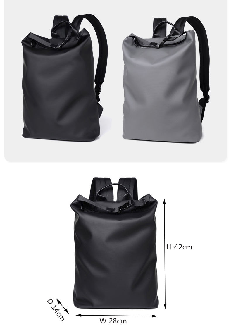 Black nylon men smart mochilass escol office back pack school travel designer anti theft backpack waterproof backpack