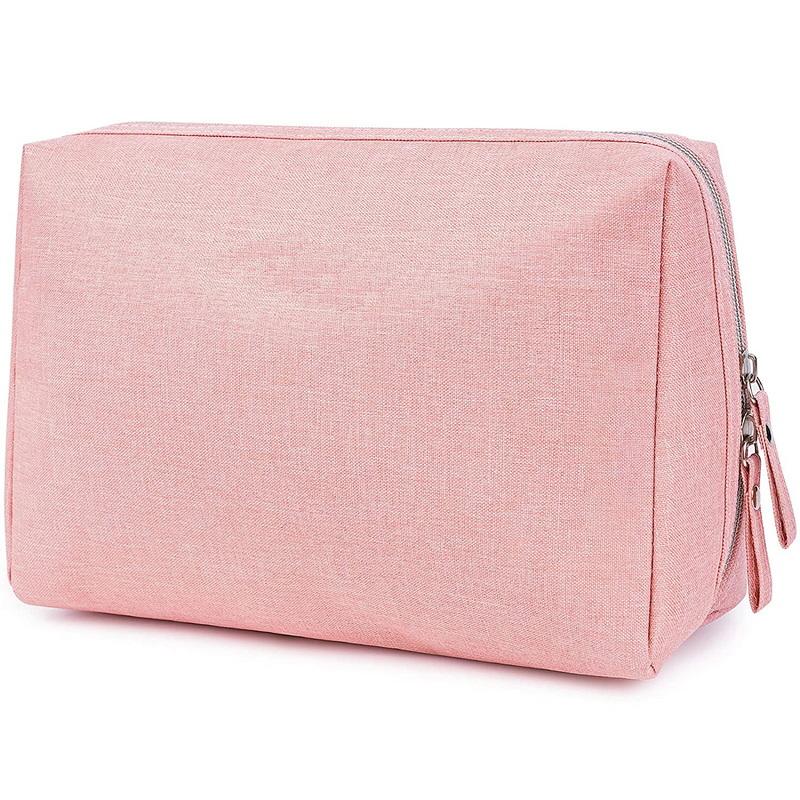 Pink Fashion Travel Cosmetic Storage Bags Or Toiletry Bag Custom Logo Make Up Organizer With Zipper And Pouches For Female