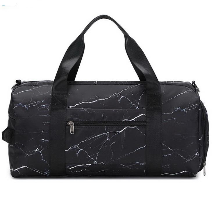 Customized Logo Large Capacity Girls PU Leather Sublimation Duffle Bags Gym Women Waterproof Sports Travel Duffel Bag