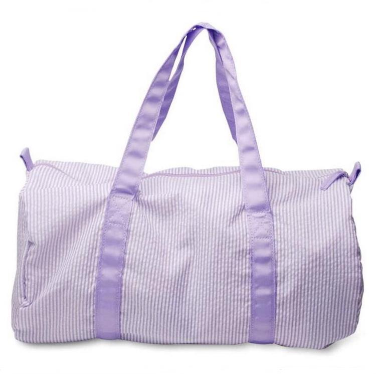 Custom Striped Travel Weekend Duffel Gym Sport Bags Women Cute Sleepover Weekender Duffle Bag for Girls Kids