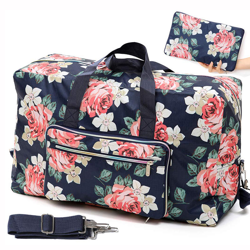 Wholesale Cheap Custom Printing Extra Large Foldable Travel Duffle Bag Women Luggage Clothes Organizer Tote Bag