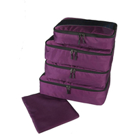 Custom lightweight clothes bag luggage suitcase organizer set shoe pack bags packing cubes for travel