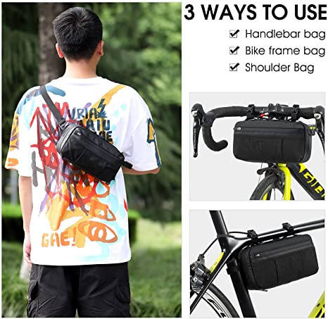 Multifunctional Bike Bag Storage Rack waterproof Handlebar Bike front Bag shoulder bag for Road MTB