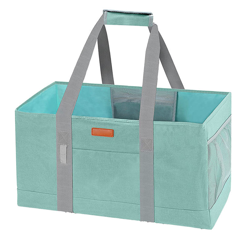 Reusable Grocery Bags Foldable Washable Large Storage Bins Basket Custom Ex Large Shopping Tote Bags Cheap Wholesale