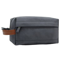 Durable Soft Canvas Men's Toiletry Bag Professional Cosmetic Dopp Kit Storage Pouch Bag