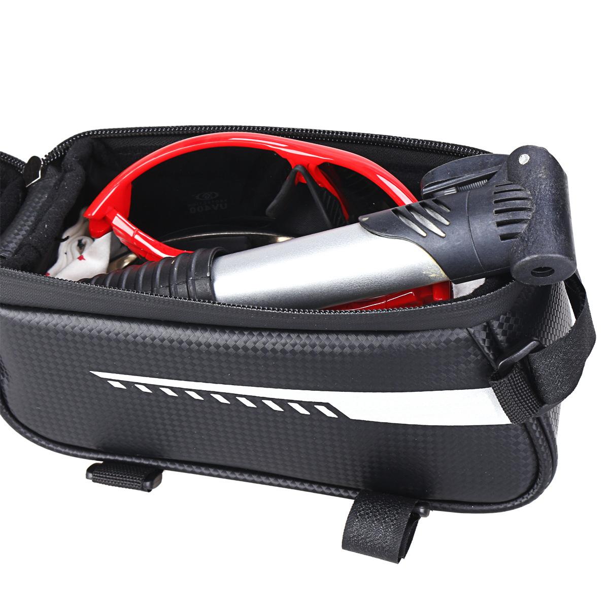 WHEEL UP Bike Phone Front Frame Waterproof Bicycle Phone Mount Bag Cycling Top Tube Frame Bag