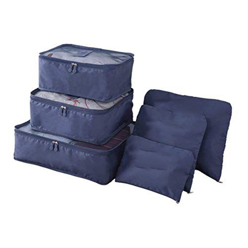 7 Set Packing Cubes Waterproof Travel Accessories Folding Shoe Bag Water Resistant Storage Bag Luggage Organizer