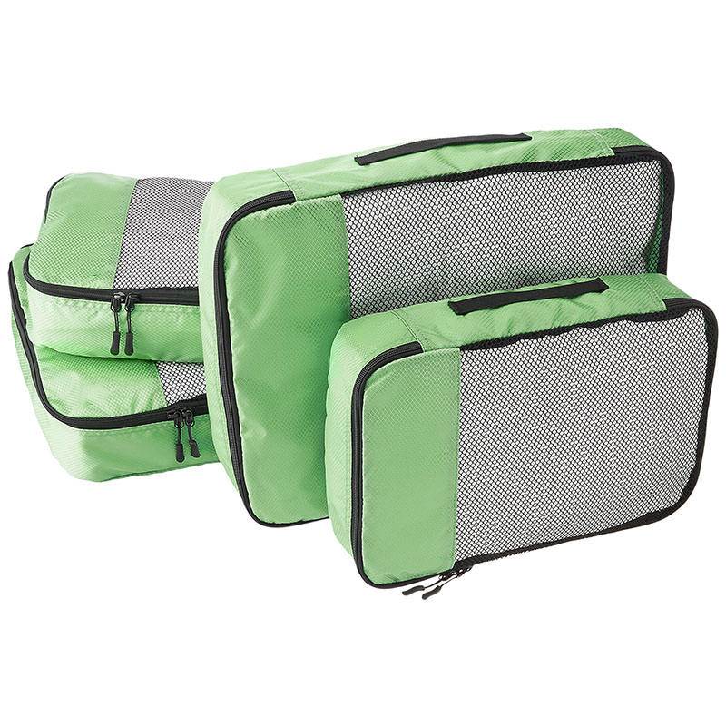 large capacity 4 pack compression luggage suitcase organizer lightweight travel shoes packing cube set