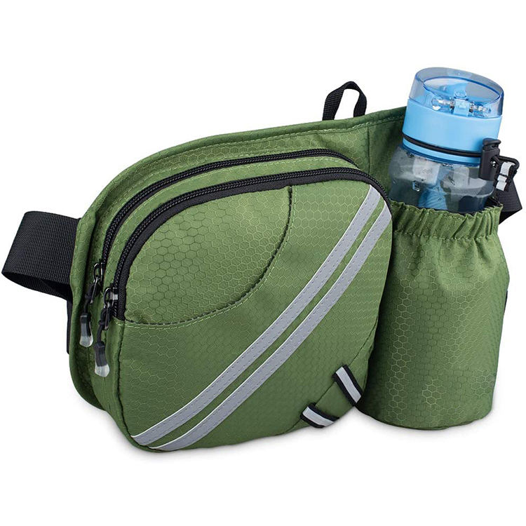 Outdoors Workout Traveling Hiking Large Waist Bag Pack for Men Women Hip Bum Bag With Water Bottle Holder