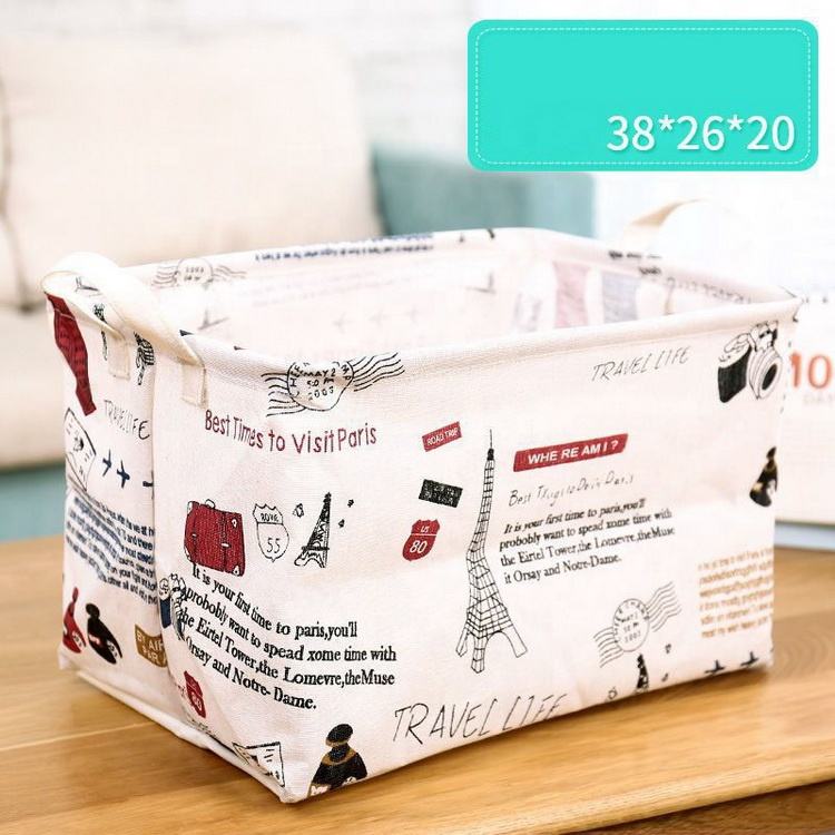 Cheap factory wholesale underwear storage bag cotton canvas storage organizer fabric bag