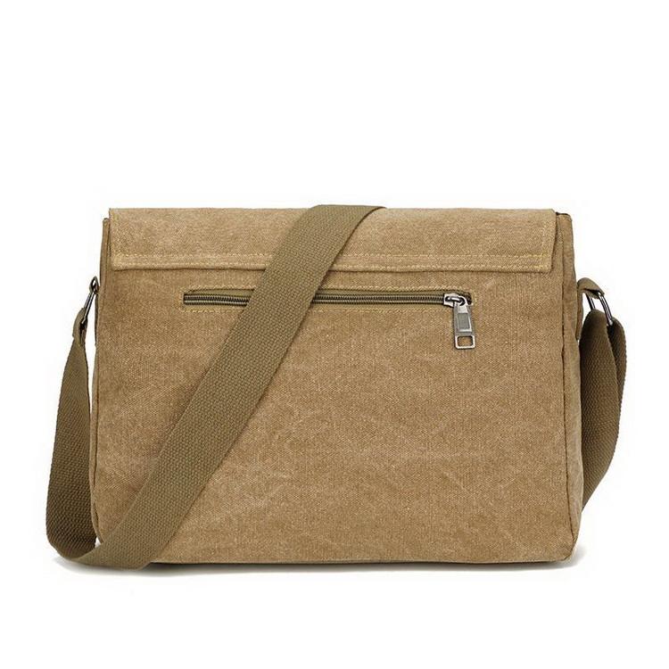 High quality canvas messenger crossbody bag wholesale designer cotton sling bags for men women