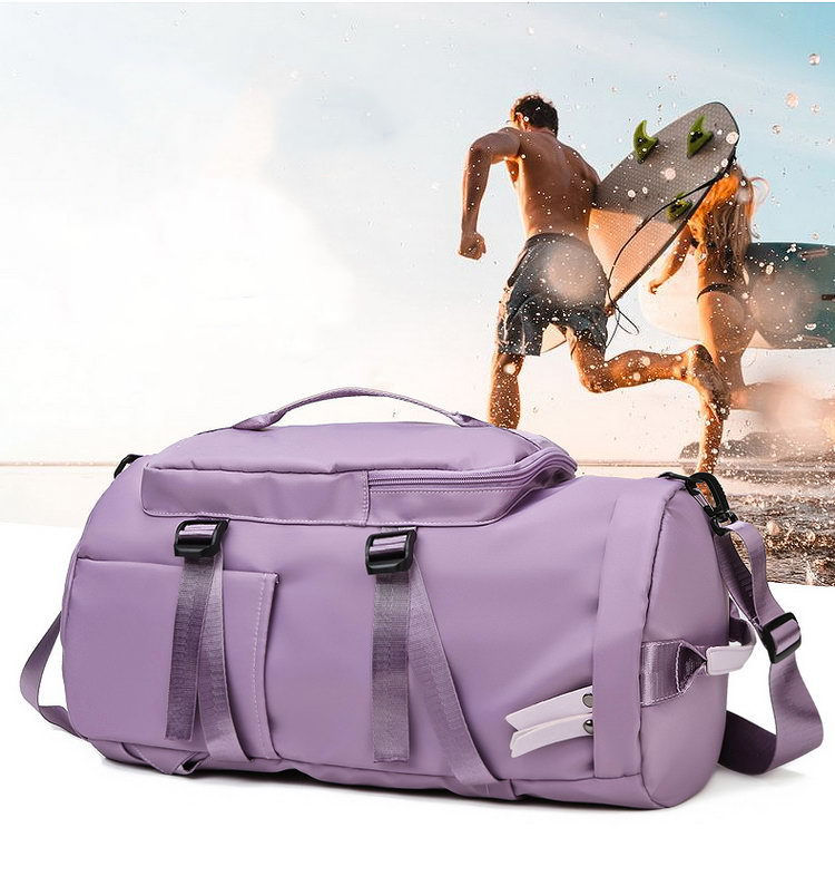 Fashion designer duffel bags heavy duty sports shoulder duffel bag wet dry separation travel backpack