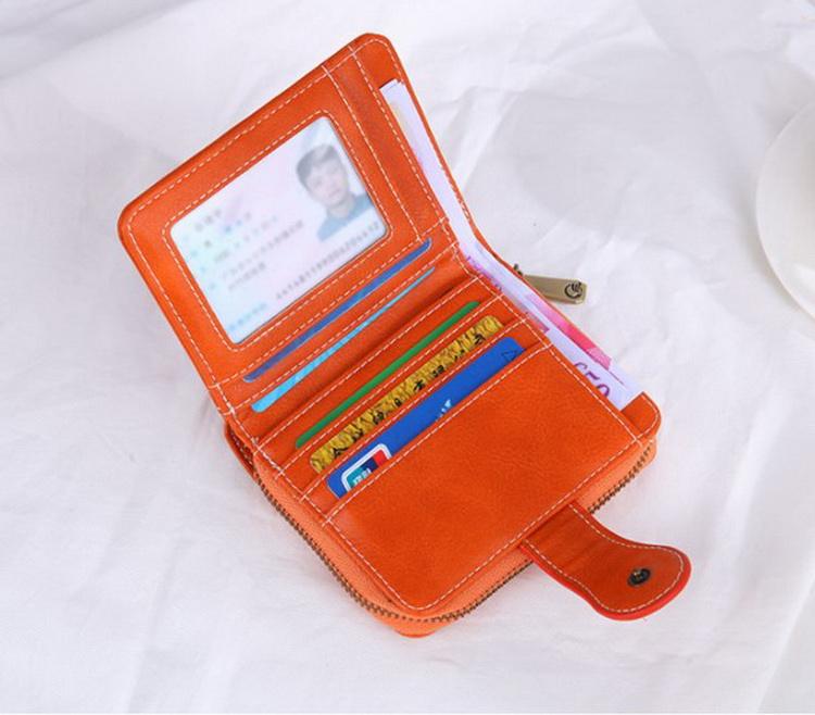 Wholesale Fashion Ladies Credit Card Slot Holder PU Leather Purse Wallet PU Leather Card Case Clutch for Women