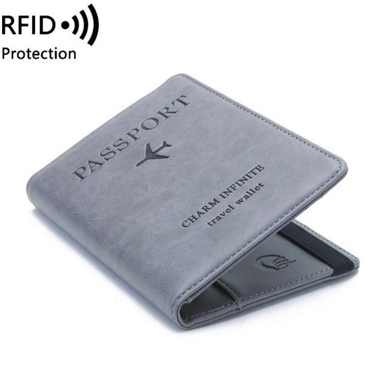 Luxury PU Leather Passport Cover Credit Card Holder Travel Wallet Anti-theft RFID Passport Holders for Air Trip