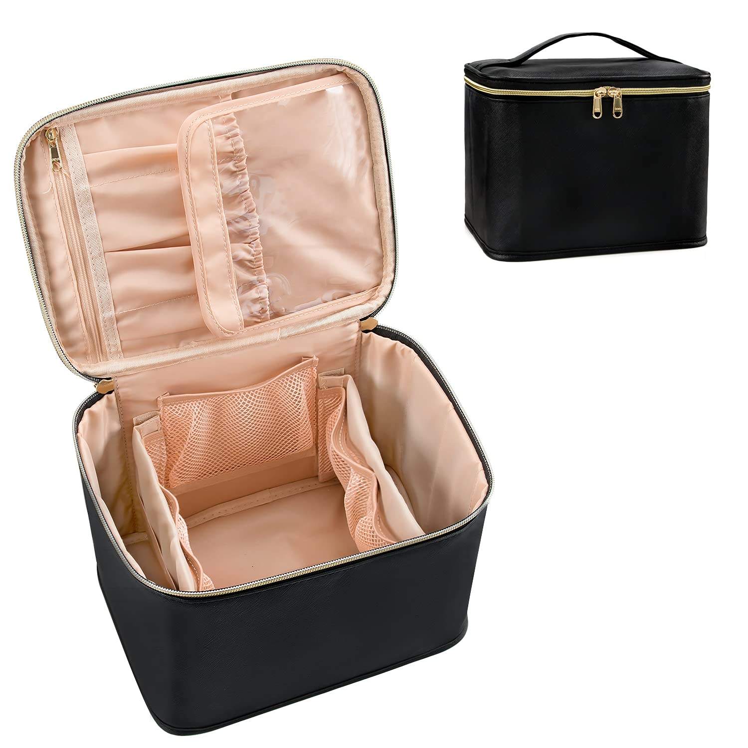 Large Travel Cosmetic Bags for Women Multifunctional Cosmetics Storage Organizer Makeup Bag