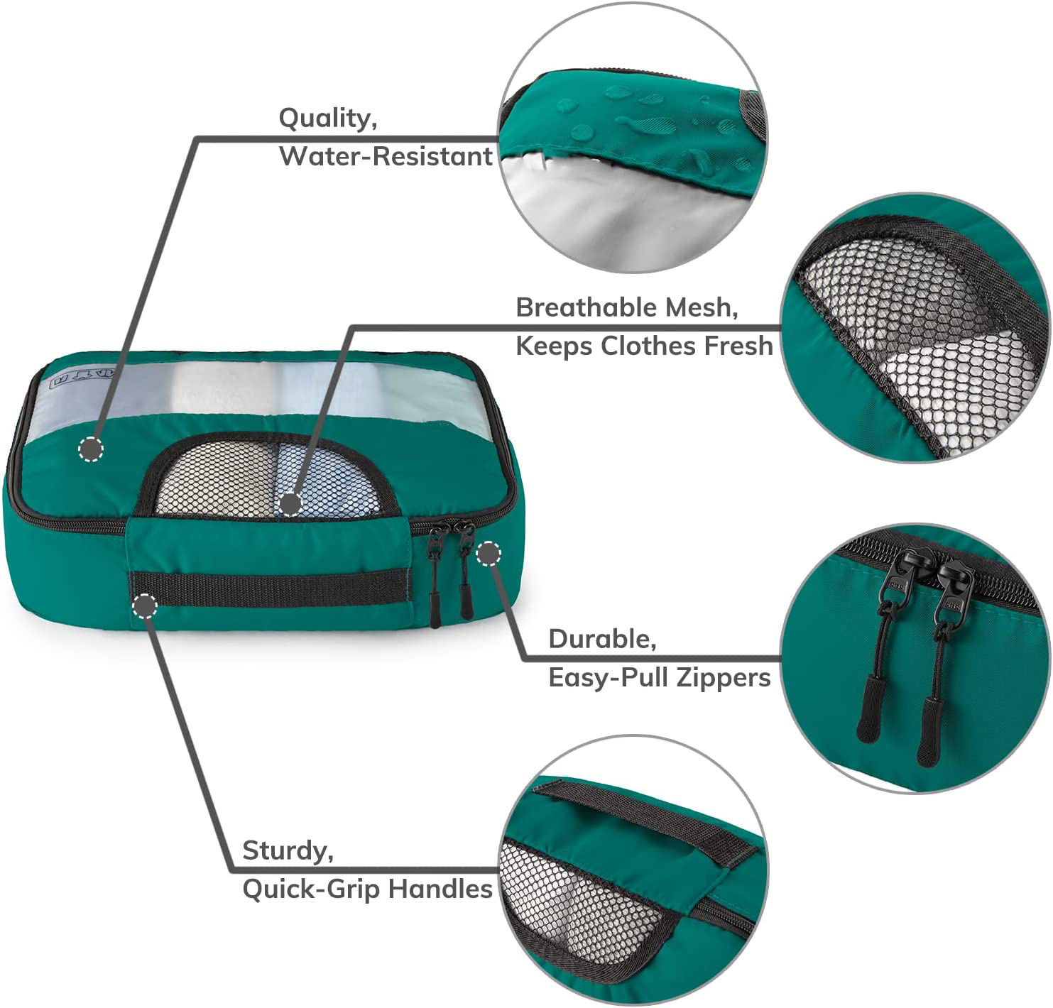 6 Set Packing Cubes Travel Luggage Packing Organizers With Laundry Bag Packing Cubes Organizer Bags For Travel