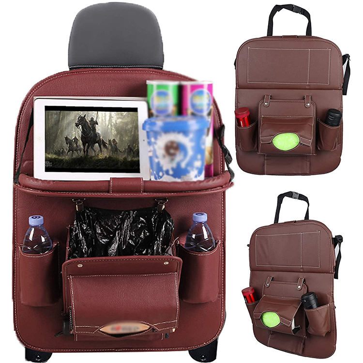 car cargo trunk organizer,Car Rear Universal Back Seat Organizers with Tablet Holder Foldable Table Tray