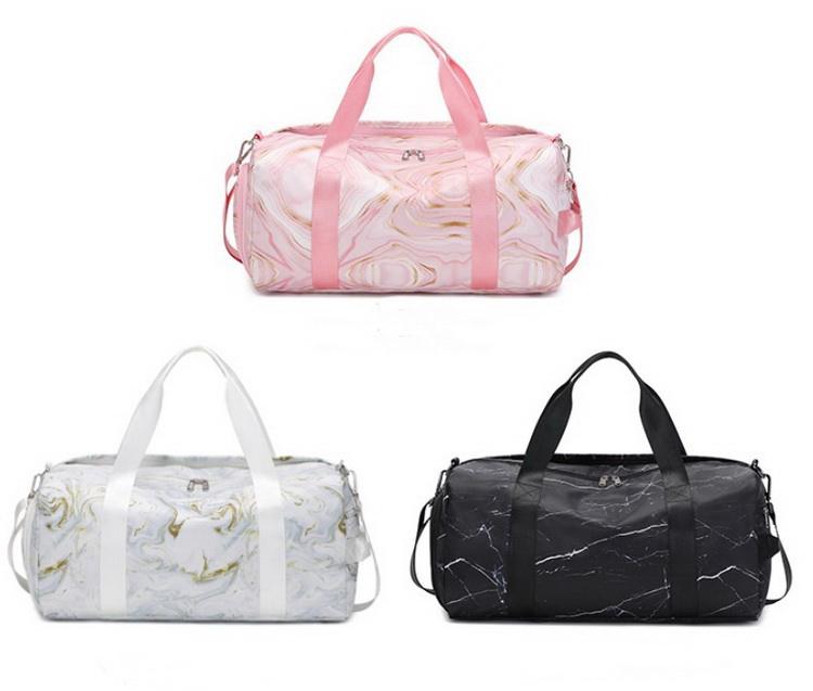 Luxury Leather Printed Duffel Sport Bag Overnight Sublimated Airline Travel Gym Tote Bag Smart Duffle Bag for Women