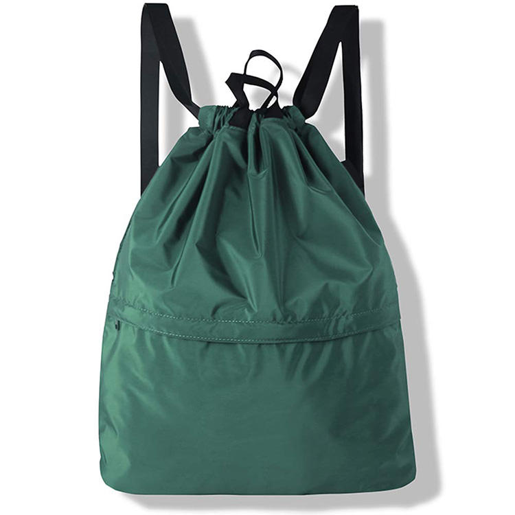 Wholesale Custom Durable Polyester Gym Sport Yoga Drawstring Backpack Lightweight Day Pack