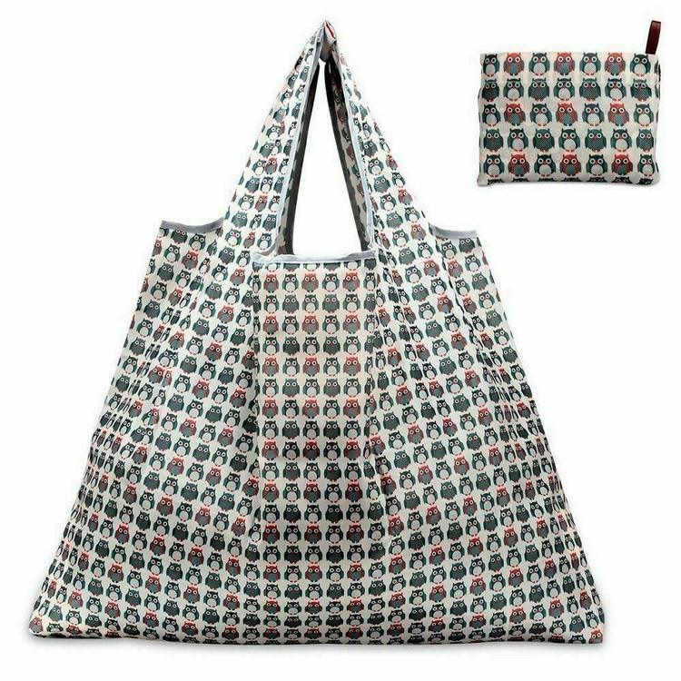 Reusable foldable shopping tote bag cheap recycled RPET shopping bag for fruit and vegetable custom print