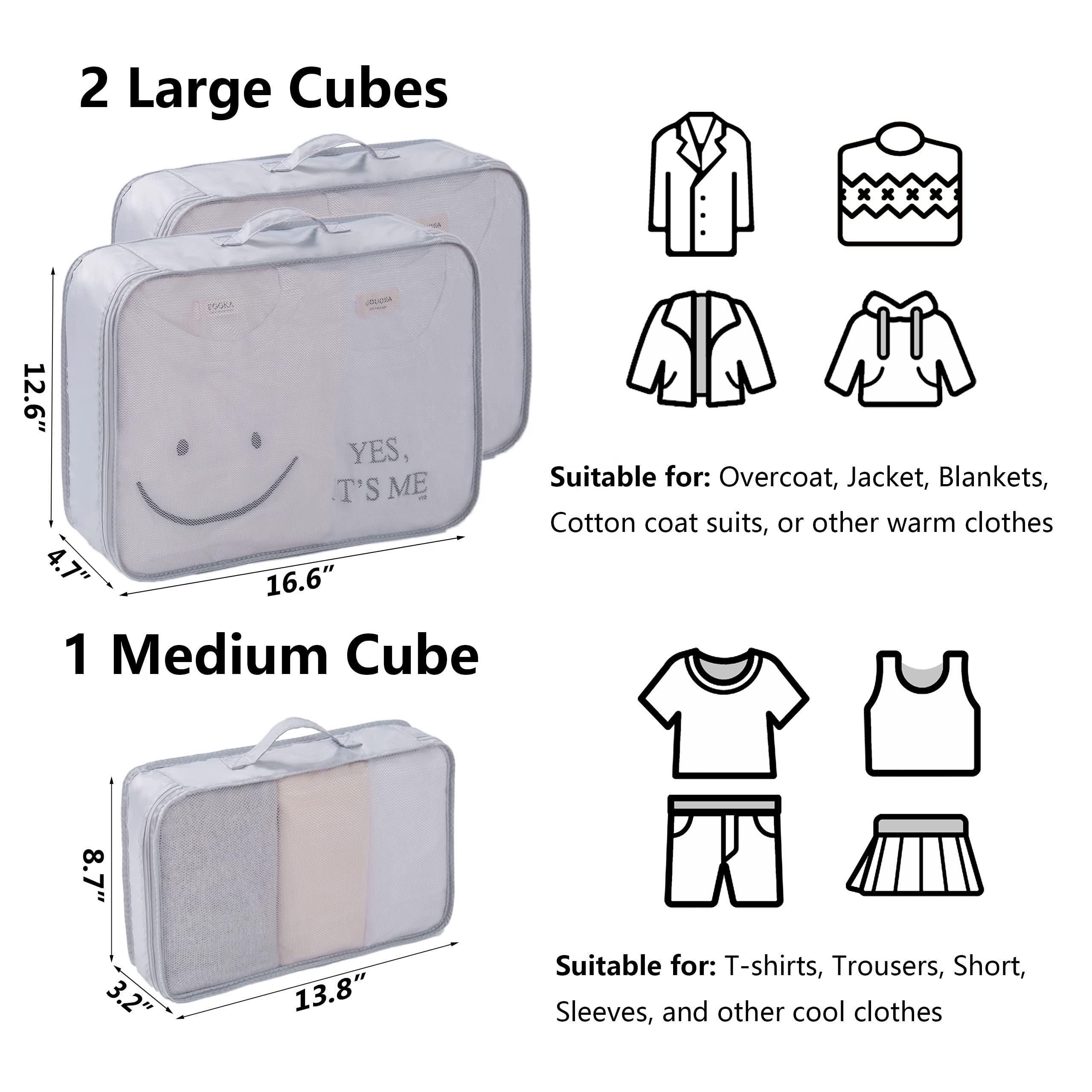 7 piece set toiletry shoes suitcase storage organizer bag portable travel lightweight packing cubes compression