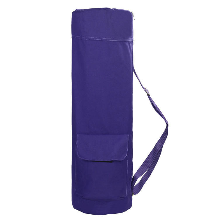 Hot Selling Professional Cotton Canvas Yoga Mat Carry Bag with Long Adjustable Shoulder Strap