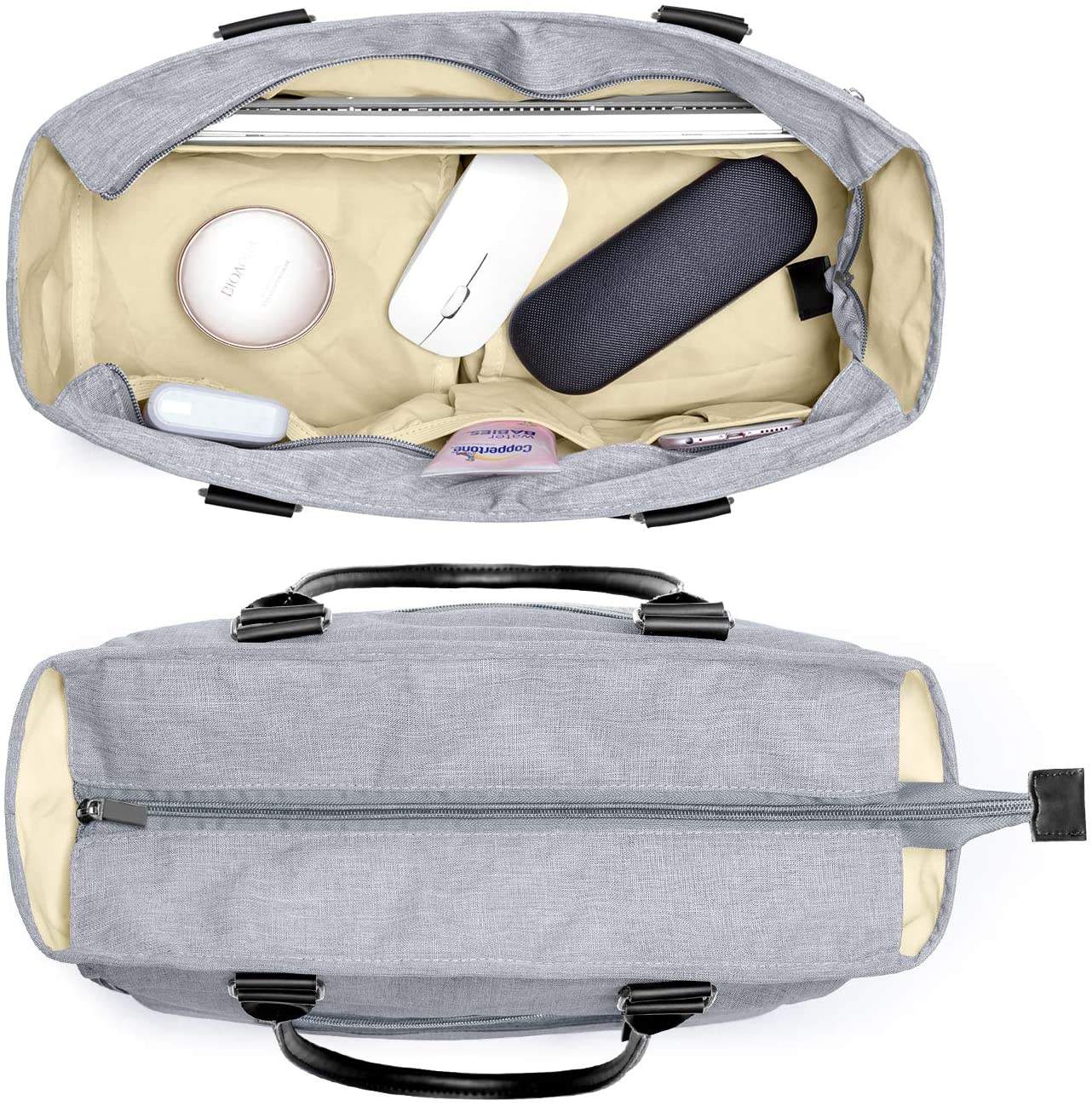 Breast Pump Bag Diaper Tote Bag with Laptop Sleeve Fit Most Breast Pumps like Spectra S1,S2, Evenflo