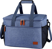 Foldable Freezer Heat Leak Proof 30L Soft Side Cooler Portable Lunch Large Tote Bag