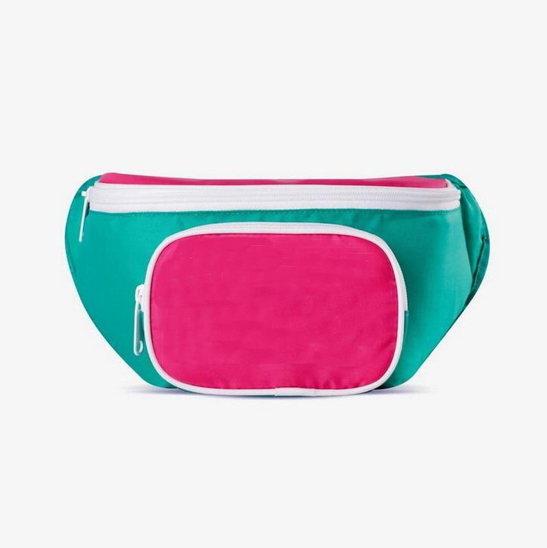 Custom logo sport gym fanny pack insulated food can drinks thermal ice bags fan waist bag cooler for men women