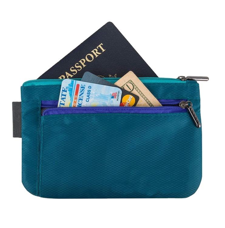 Personalized Zipper Waterproof Cash Card Organizer Holder Outdoor Multi-functional Passport Bag For Travelling