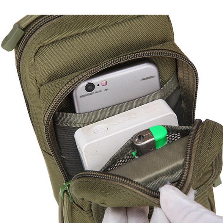 2022 Durable Sports Men Custom Logo Hiking Crossbody Mobile Phone Waist Bags For Outdoor Tactical Running