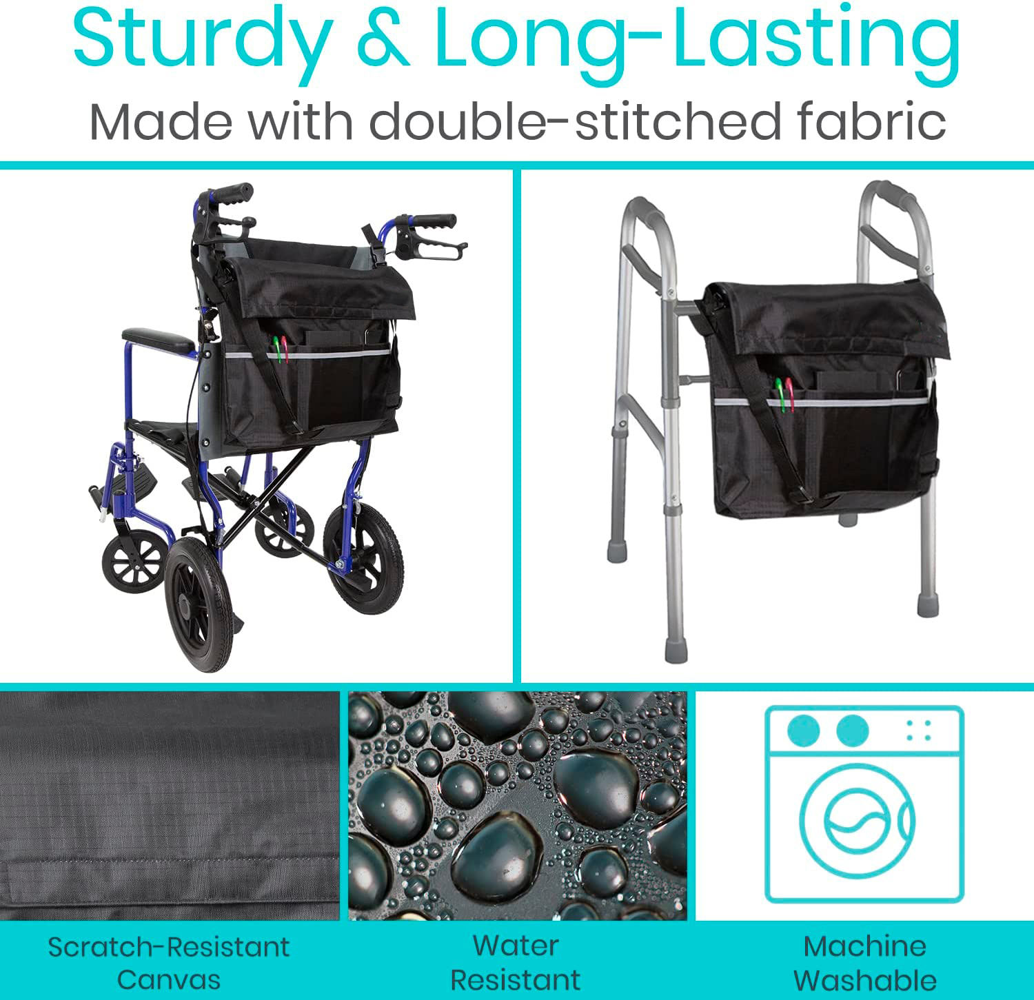 Custom Travel Large Wheel Chair Accessories Pouch Wheelchair Pouch Storage Bag